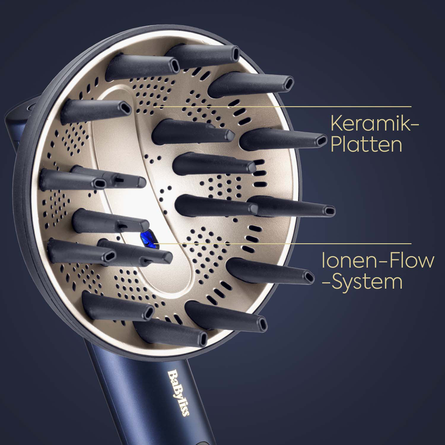 Keramik-Platten. Ionen-Flow-System. 